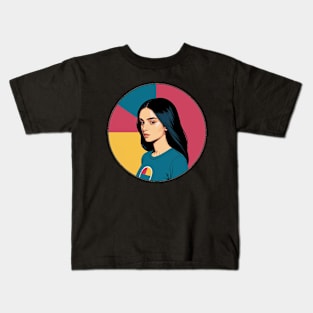 Circular Design of a Modern Woman Kids T-Shirt